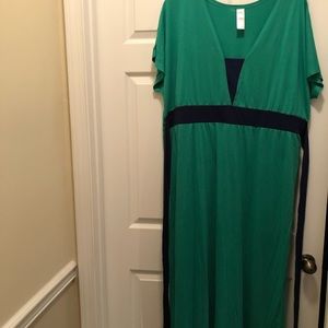 Color Block Maxi Dress